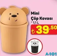 MİNİ ÇÖP KOVASI 1,1 L fiyat ve kampanya bilgisi